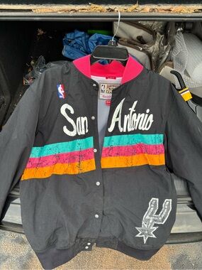 Mitchell & Ness Black Script Logo Jacket Cuff